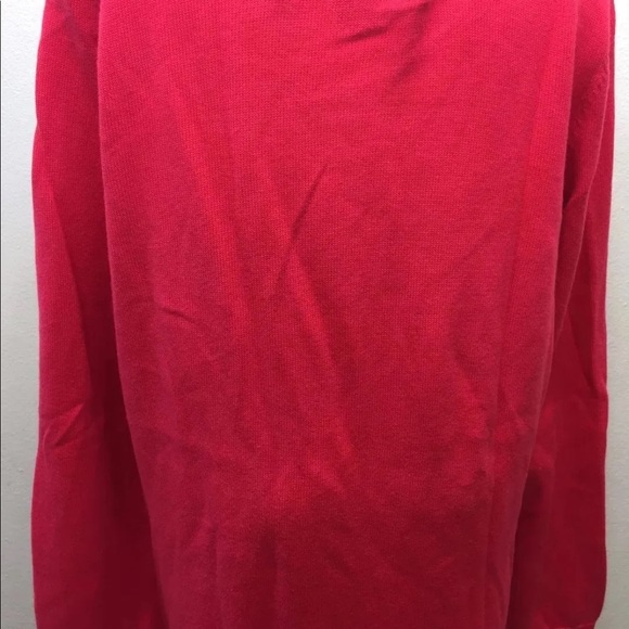 2/$20 Tommy Hilfiger Girl Cardigan Argyle Sweater Hot Pink L 12-14 Cotton - Picture 3 of 8